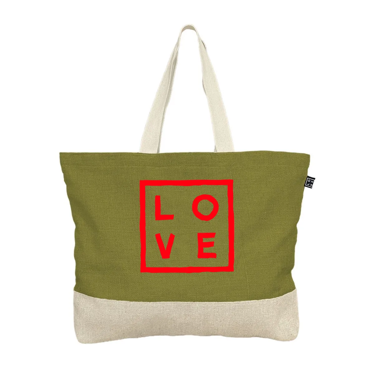 2 Tones – Beach bag - Anise green Fluo Flex