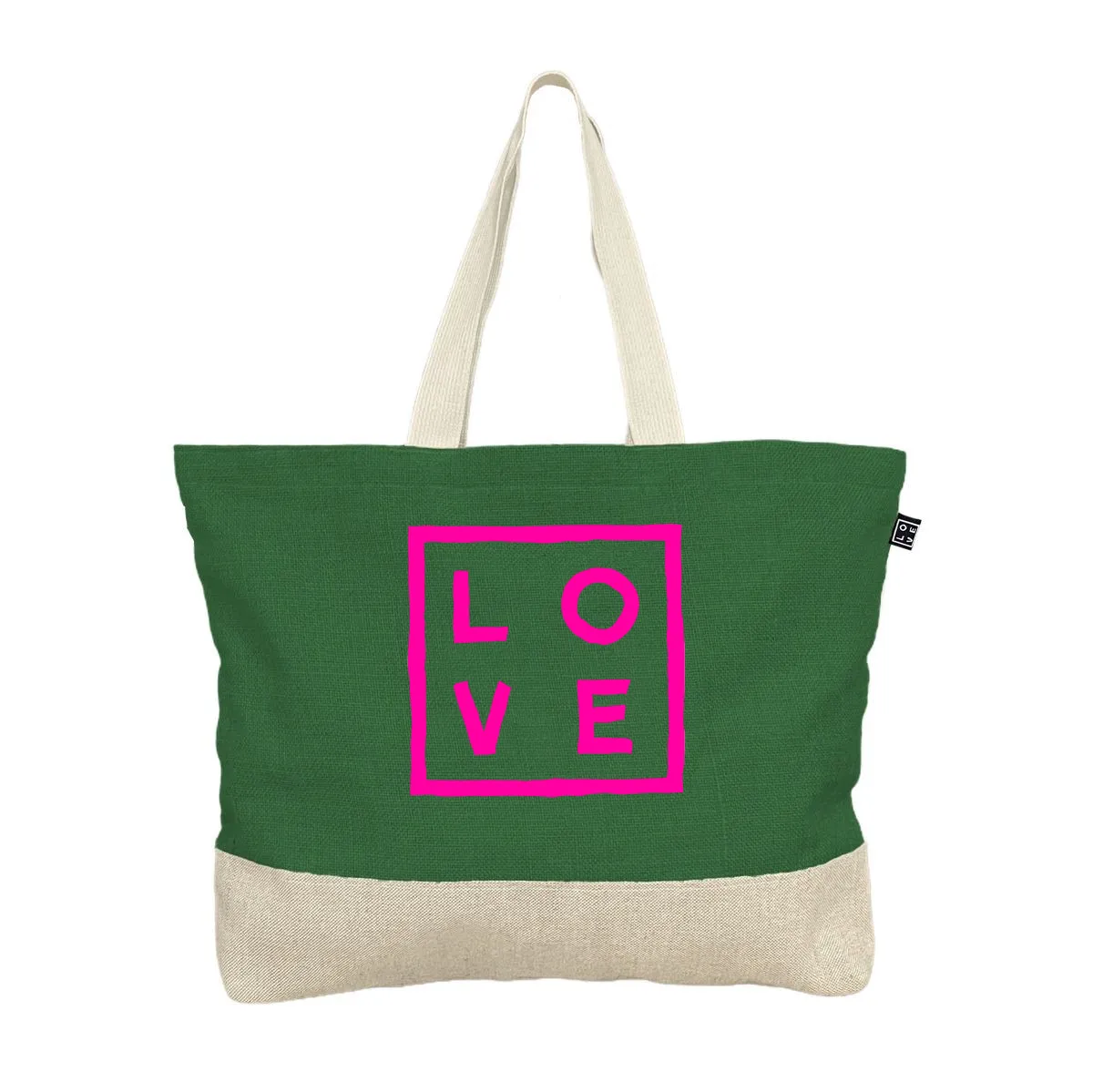 2 Tones – Beach bag – Green Fluo Flex