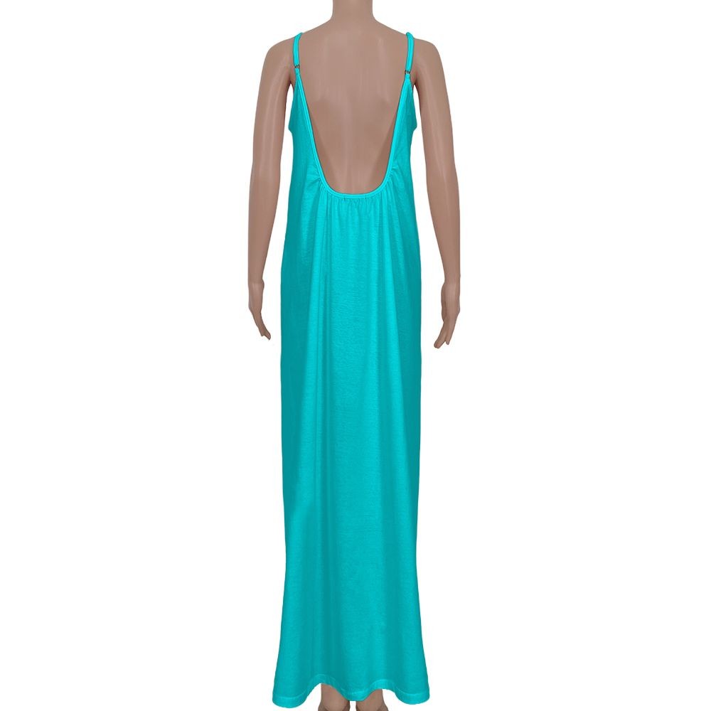 Dress Ada – Turquoise - Logo Classic Print